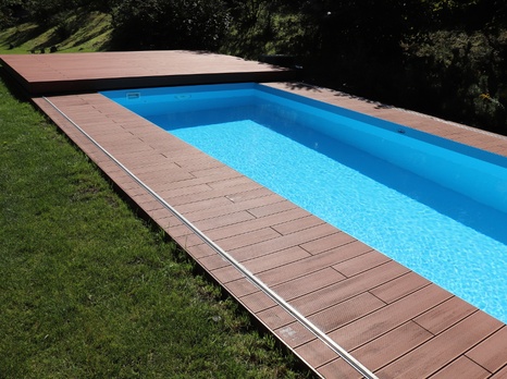 Pojízdná terasa z WPC