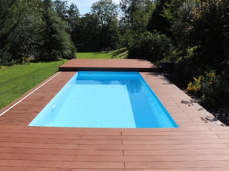 Pojízdná terasa z WPC