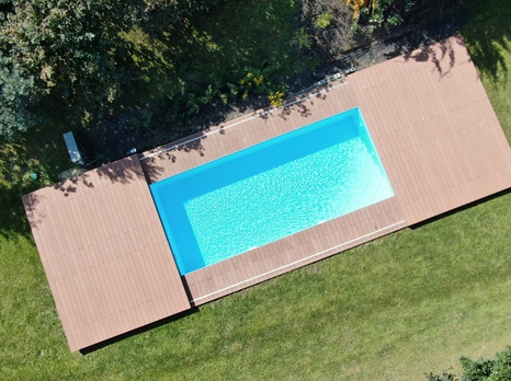 Pojízdná terasa z WPC